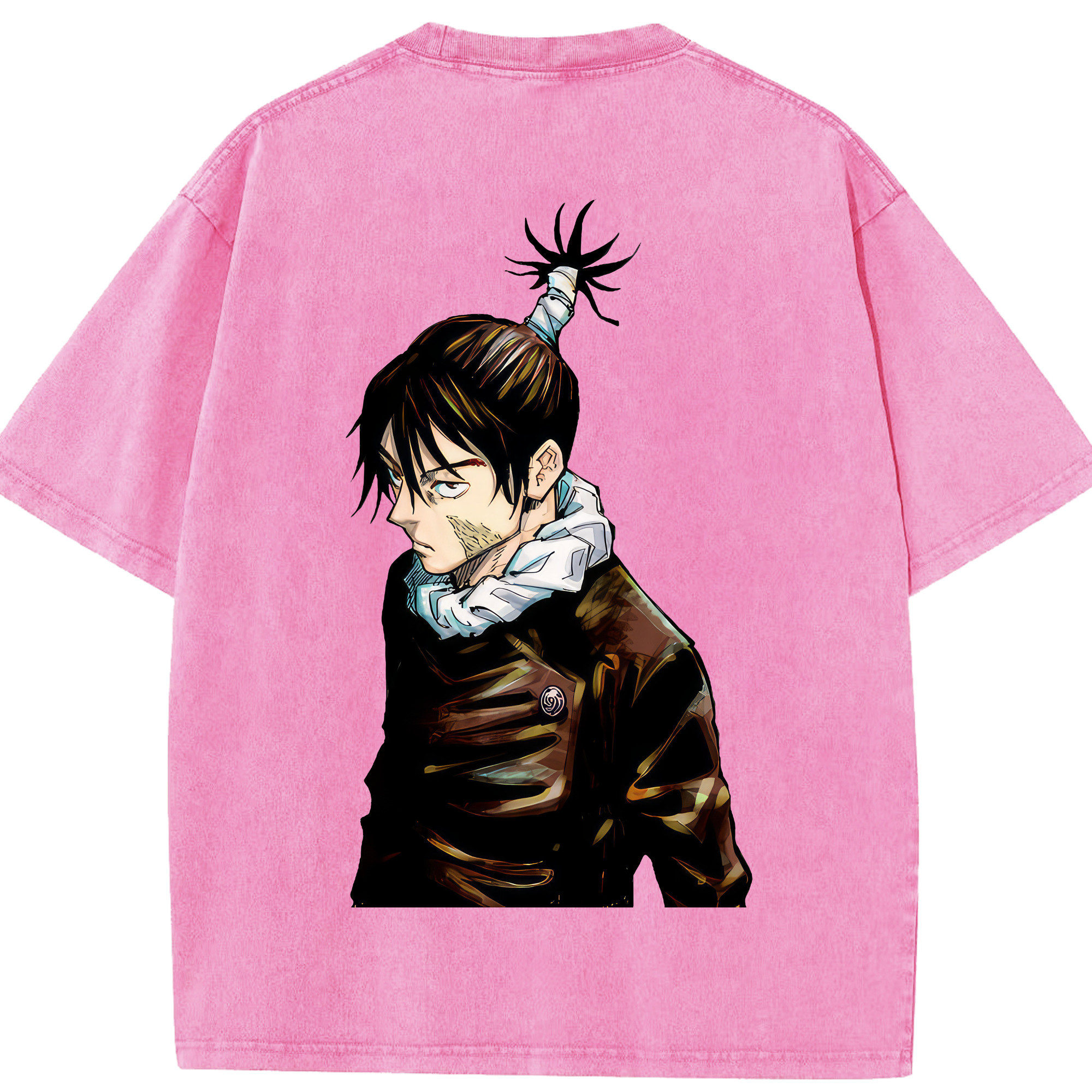 （画像用） 呪術廻戦 Jujutsu Kaisen 綿100% ヴィンテージ風 半袖Tシャツ（背面プリント）